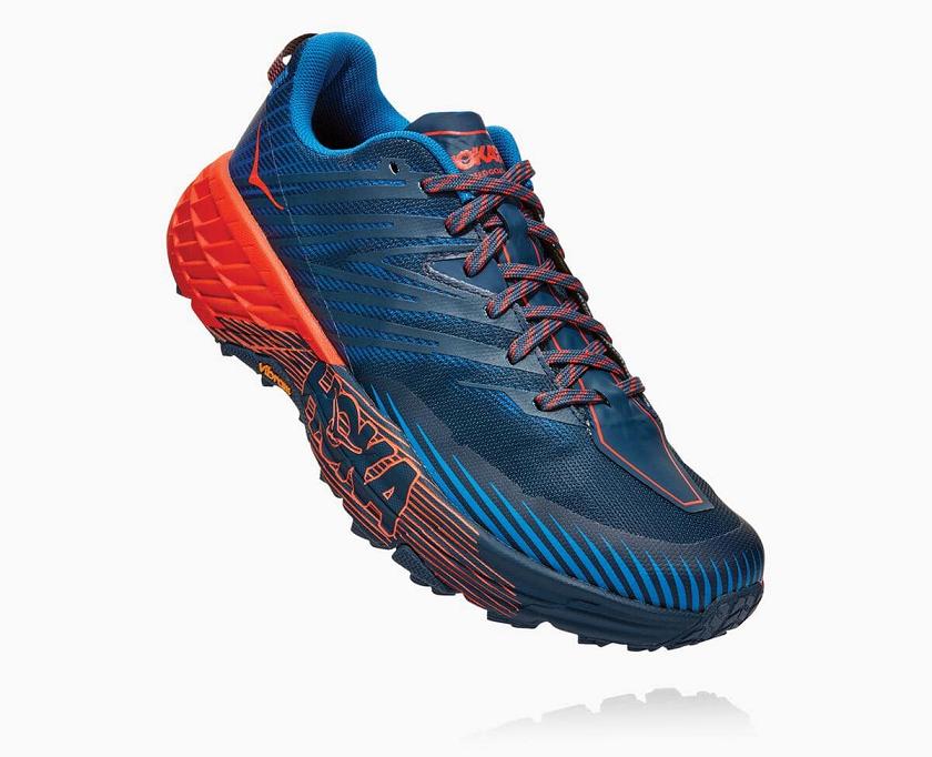 Hoka One One M Speedgoat 4 Wide Trail Running Shoes NZ R790-532